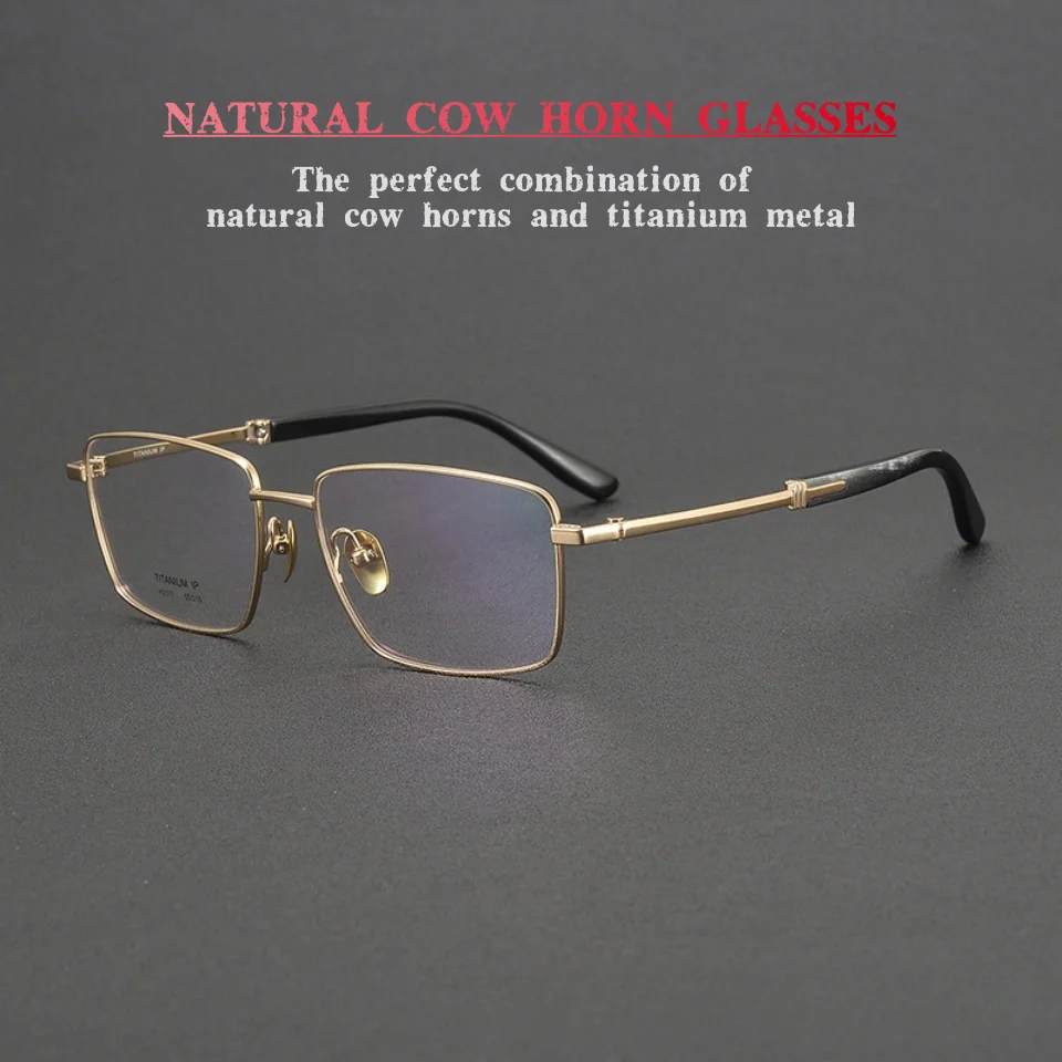 High-quality Natural Horn Glasses Flexible Titanium Frame Retro Men Eyeglass Frame Prescription Optical Glasses Anti blue light
High-quality Natural Horn Glasses Flexible Titanium Frame Retro Men Eyeglass Frame Prescription Optical Glasses Anti blue light