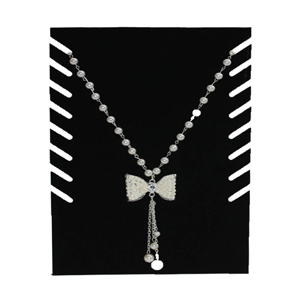 Rectangular Black Necklace Display Stand Flocking Jewelry Organizer Pendant Display Stand for Store Counter Displays
Rectangular Black Necklace Display Stand Flocking Jewelry Organizer Pendant Display Stand for Store Counter Displays