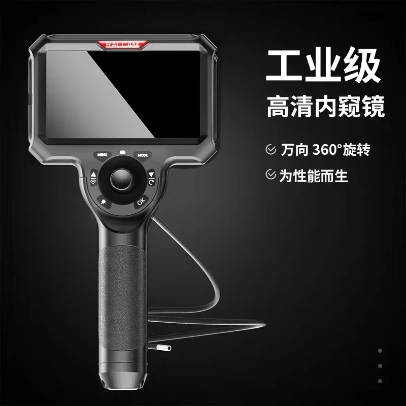 5Inch 4MM/6MM 360Degree Rotating Steering Industrial Endoscope Screen Detechable CMOS Borescope Inspection Digtial Microscope
5Inch 4MM/6MM 360Degree Rotating Steering Industrial Endoscope Screen Detechable CMOS Borescope Inspection Digtial Microscope