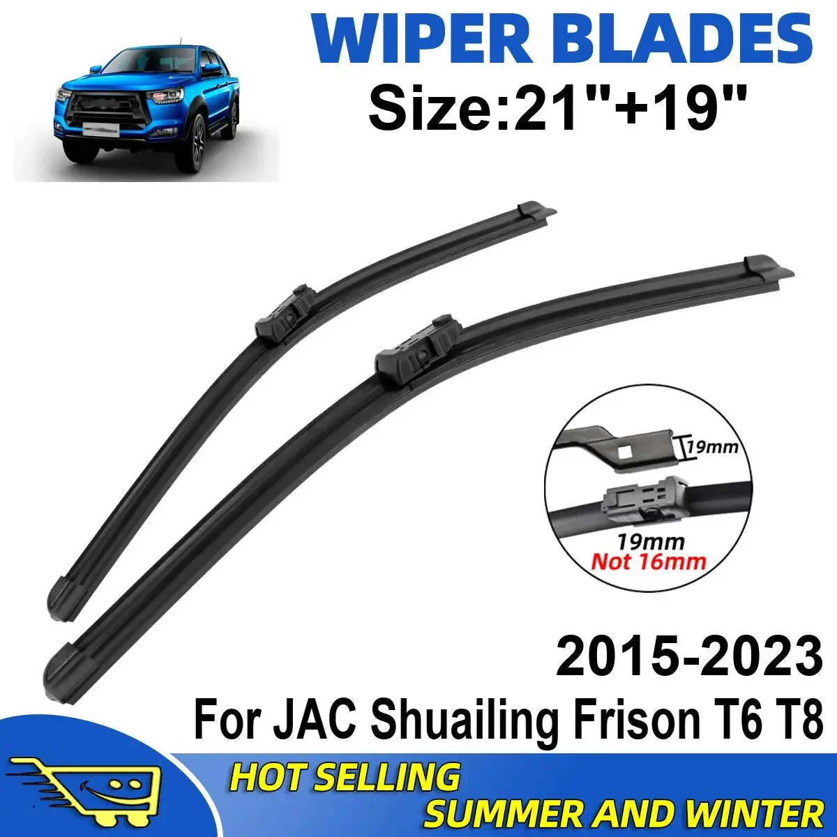 2PCS Wiper Blades Set Kit For JAC Shuailing Frison T6 T8 2015-2023 Front Windshield Brushes Windscreen Window Accessories
2PCS Wiper Blades Set Kit For JAC Shuailing Frison T6 T8 2015-2023 Front Windshield Brushes Windscreen Window Accessories