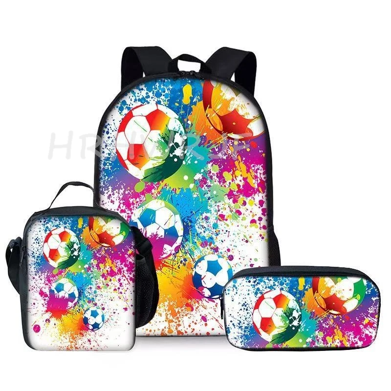 Football 3pcs Sports Primary Backpacks Lightweight Portable and versatile Backpack Capacity Boys Girls School Bag With Lunch Bag
Football 3pcs Sports Primary Backpacks Lightweight Portable and versatile Backpack Capacity Boys Girls School Bag With Lunch Bag
