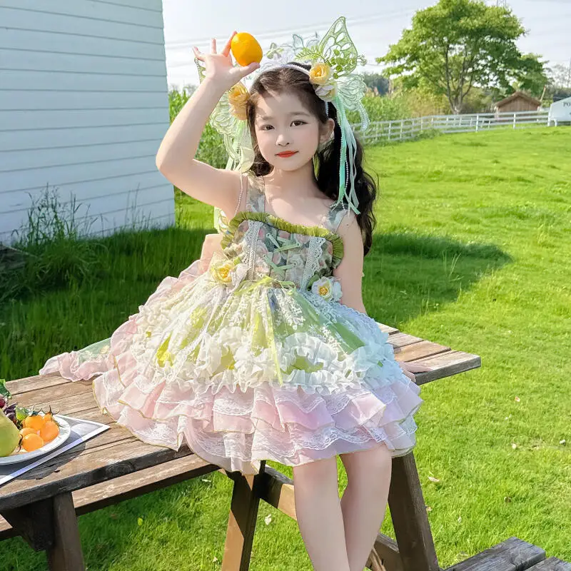 Girls' Lolita Dress Girl's Sweet Princess Dress Children's Summer New Tutu Skirt Children's Spring Autumn Bottoming Shirt Tops
Girls' Lolita Dress Girl's Sweet Princess Dress Children's Summer New Tutu Skirt Children's Spring Autumn Bottoming Shirt Tops