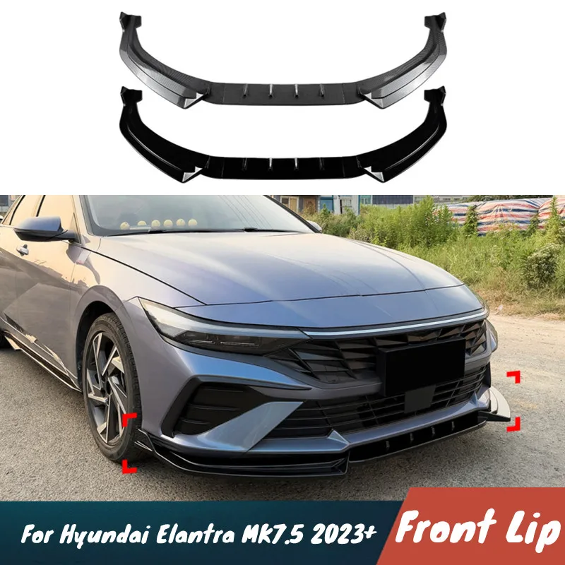For Hyundai Elantra MK7.5 Standard Edition 2023+ Car Front Bumper Lip Chin Spoiler Protector Guard Exterior Tuning Accessories
For Hyundai Elantra MK7.5 Standard Edition 2023+ Car Front Bumper Lip Chin Spoiler Protector Guard Exterior Tuning Accessories