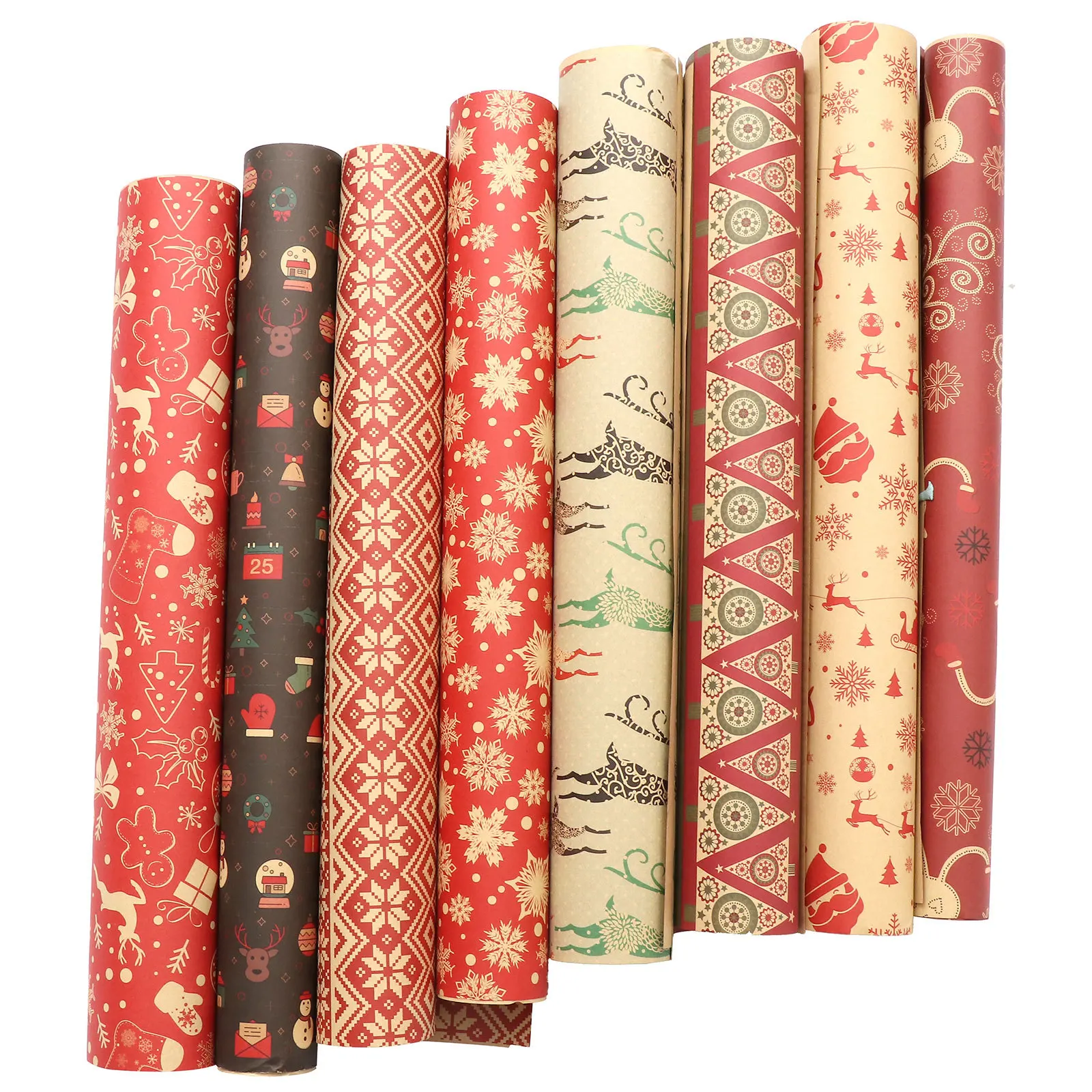 12 Pcs Gift Wrapping Paper Christmas DIY Packaging Papers Double Sided Decoration
12 Pcs Gift Wrapping Paper Christmas DIY Packaging Papers Double Sided Decoration