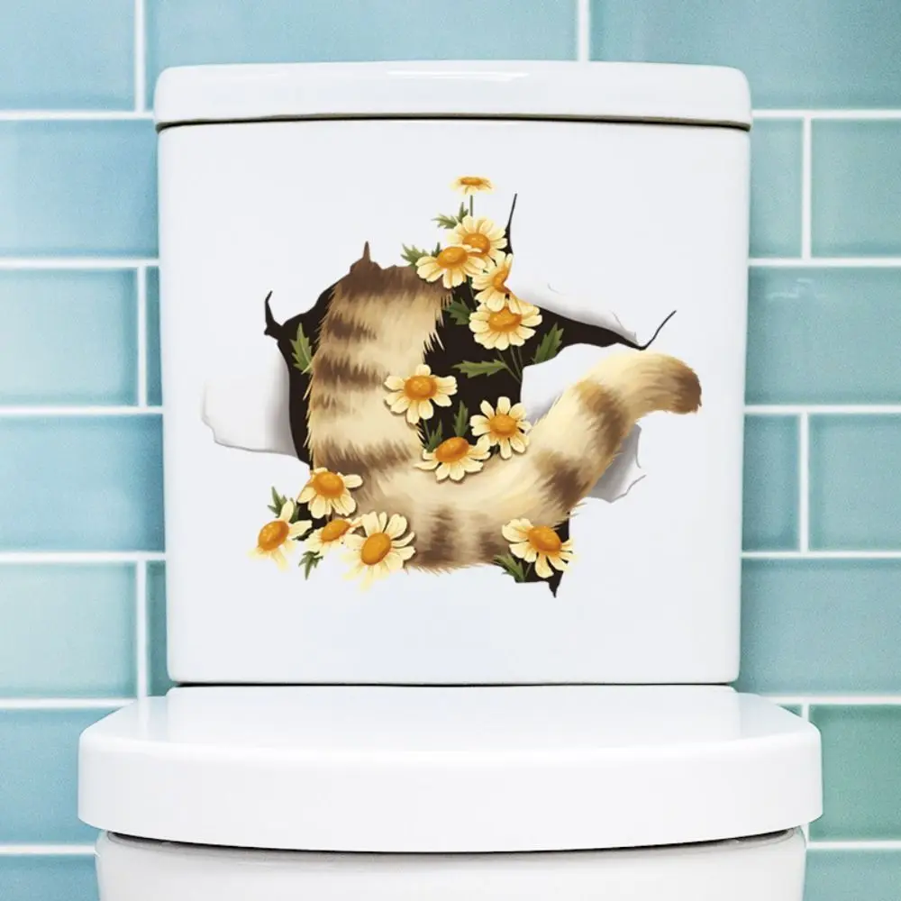 Cartoon DIY Cat Toilet Sticker Cute 3D Cat Wall Decal Self-adhesive Waterproof Toilet Seat Decal Bathroom
Cartoon DIY Cat Toilet Sticker Cute 3D Cat Wall Decal Self-adhesive Waterproof Toilet Seat Decal Bathroom