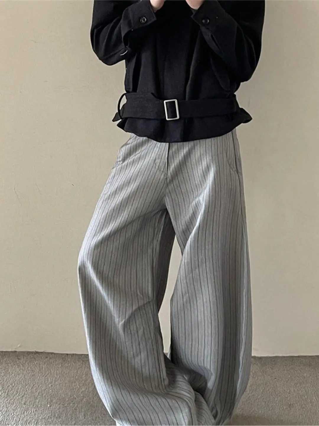 Loose Wide Leg West Pants Men Women Casual Stripe Pattern Autumn Spring Vintage High Waist Slimming Trendy Match All High End...
Loose Wide Leg West Pants Men Women Casual Stripe Pattern Autumn Spring Vintage High Waist Slimming Trendy Match All High End...