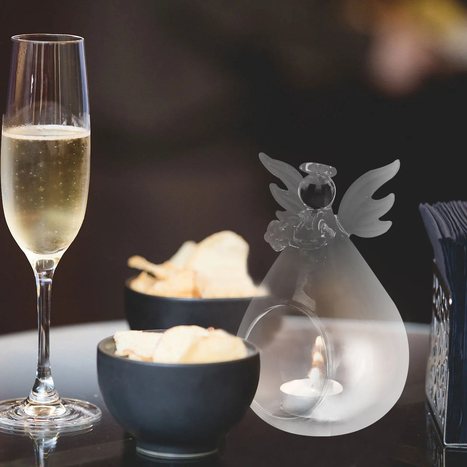 2Pcs Wishing Angel Candlestick Transparent Glass Stylish Tabletop Adornment for Home Party Decor Wishing Angel Candlestick 
2Pcs Wishing Angel Candlestick Transparent Glass Stylish Tabletop Adornment for Home Party Decor Wishing Angel Candlestick