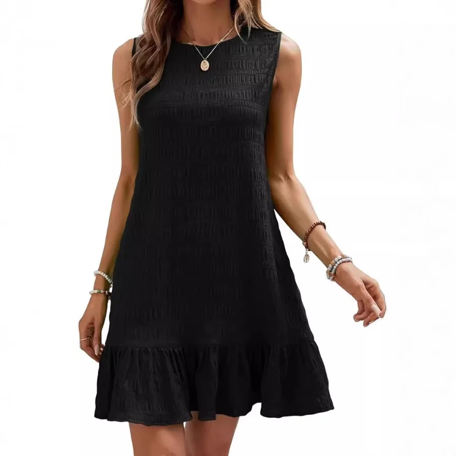 【New style】2026 - spring and summer new hot products European and American ebay fashion all-match sleeveless round collar dress
【New style】2026 - spring and summer new hot products European and American ebay fashion all-match sleeveless round collar dress
