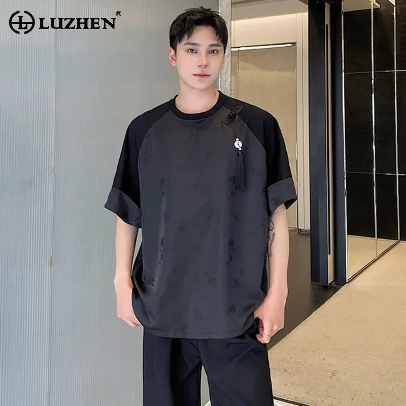 LUZHEN короткие летние атласные жаккардовые футболки LUZHEN с круглым вырезом и рукавами, мужские оригинальные свободные повседневные топы, мужские JY1856
LUZHEN короткие летние атласные жаккардовые футболки LUZHEN с круглым вырезом и рукавами, мужские оригинальные свободные повседневные топы, мужские JY1856