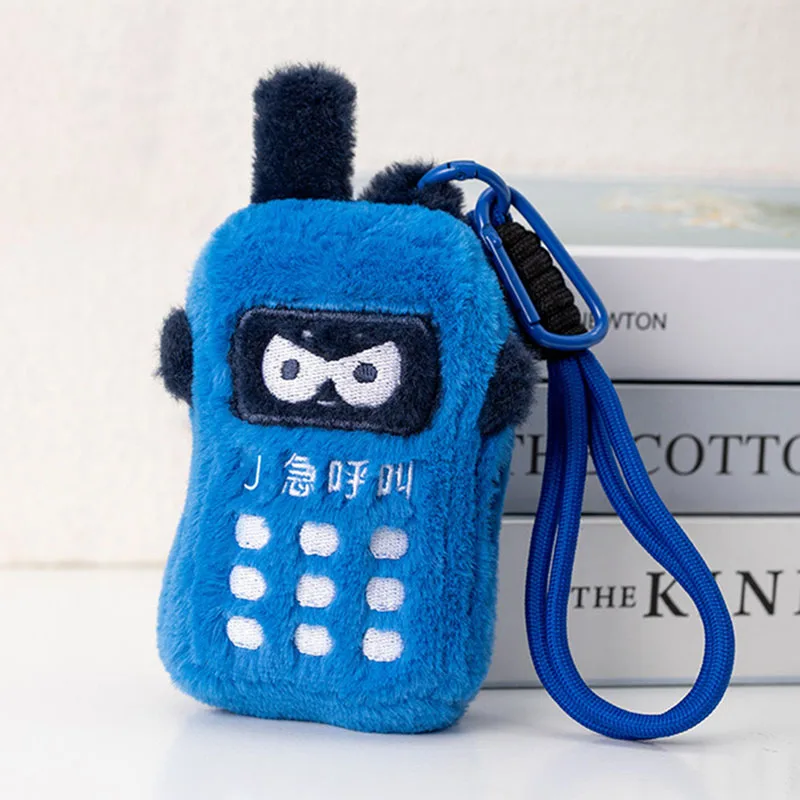 Police Walkie-talkie Interphone Coin Bag Pendant Bag Decoration Key Ring Chain Plush Package Toy Robot Doll Boy Girl Friend Gift
Police Walkie-talkie Interphone Coin Bag Pendant Bag Decoration Key Ring Chain Plush Package Toy Robot Doll Boy Girl Friend Gift