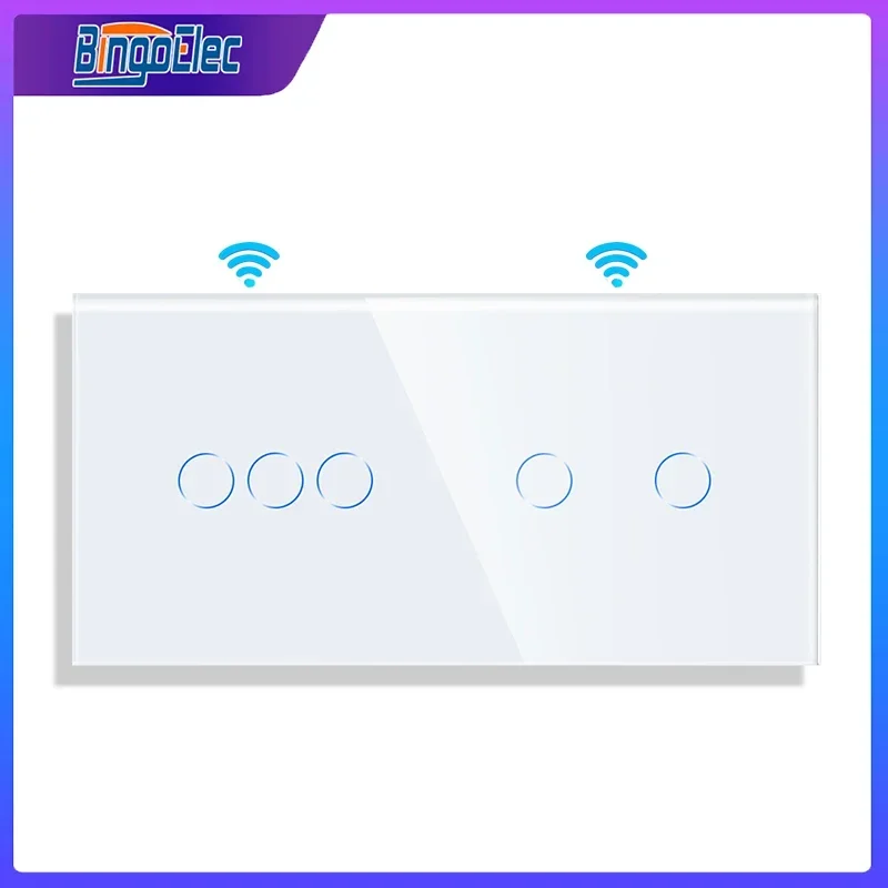 Bingoelec Wi-Fi Настенный сенсорный переключатель Необходимый нейтральный провод ЕС Умный выключатель света 3 + 2 банды 220 В Tuya Поддержка умного дома Alexa Google
Bingoelec Wi-Fi Настенный сенсорный переключатель Необходимый нейтральный провод ЕС Умный выключатель света 3 + 2 банды 220 В Tuya Поддержка умного дома Alexa Google