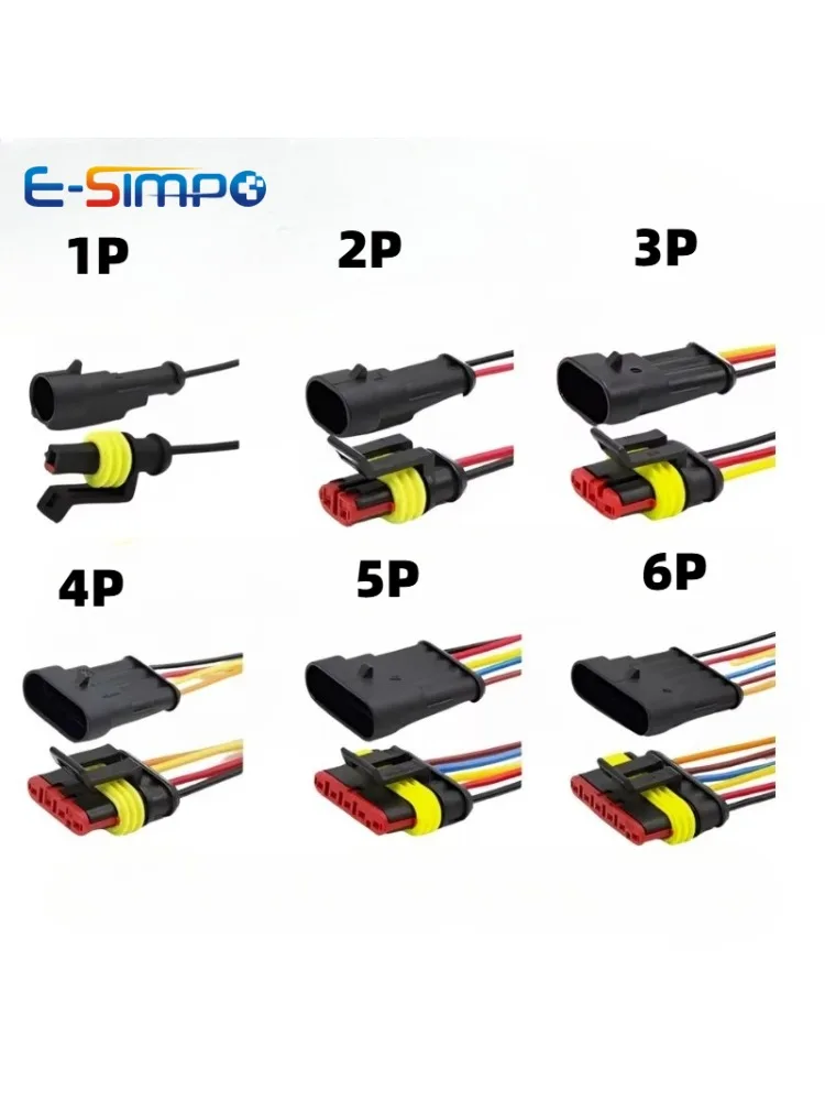 5/20sets HID Waterproof Connectors 1/2/3/4/5/6 Pin Car Electrical Wire Connector Plug Truck Harness with 15CM Wire Cable
5/20sets HID Waterproof Connectors 1/2/3/4/5/6 Pin Car Electrical Wire Connector Plug Truck Harness with 15CM Wire Cable