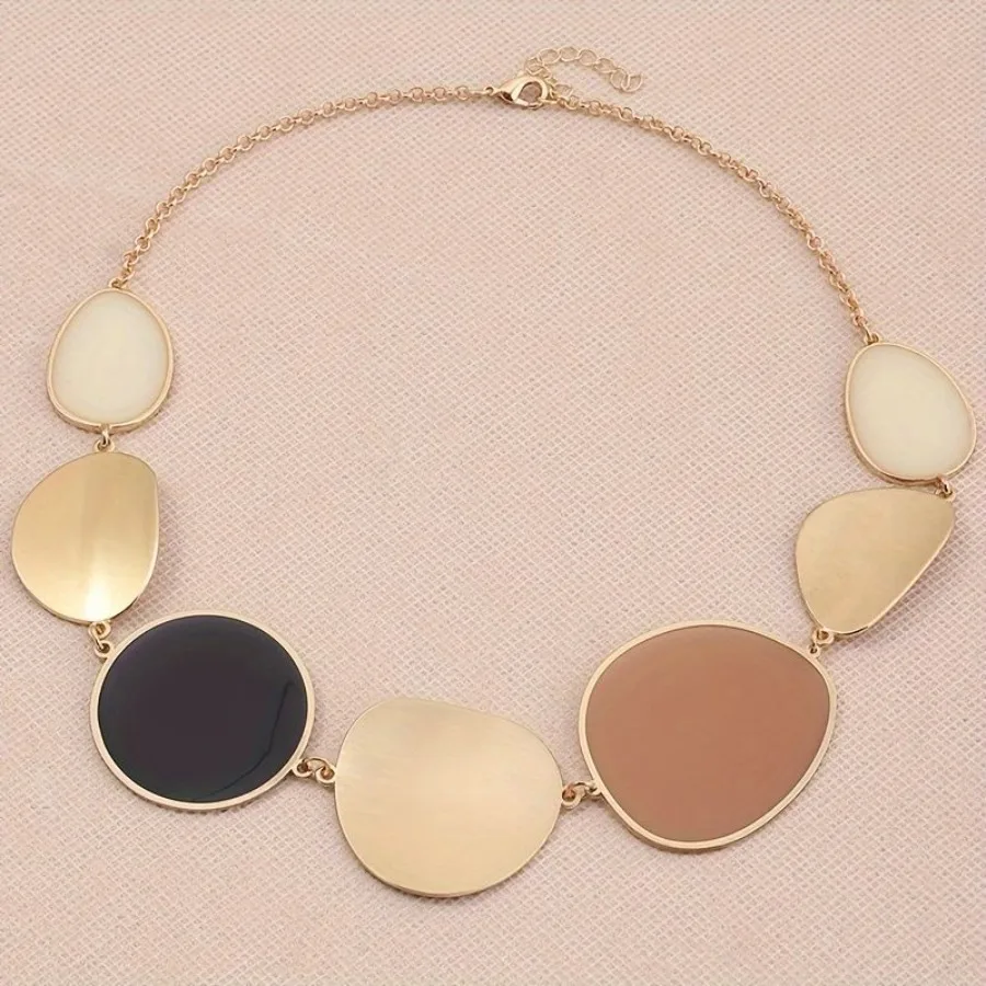 Make a Statement with our Minimalist Asymmetrical Colorblock Necklace Creative and Exaggerated Geometric Design 1pc
Make a Statement with our Minimalist Asymmetrical Colorblock Necklace Creative and Exaggerated Geometric Design 1pc