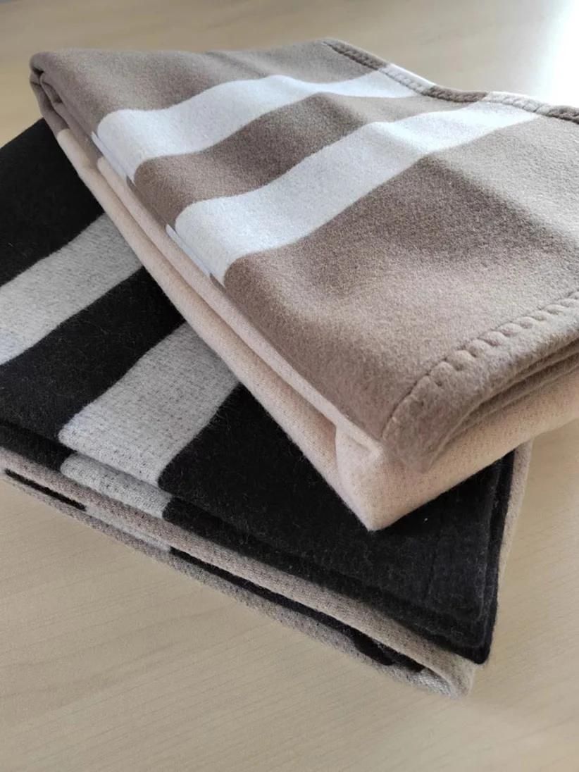 Wool Striped Blanket Shawl Cashmere Winter Sofa Throw Bed Cover Hotel Cover Air Conditional Blanket Home Decoration
Wool Striped Blanket Shawl Cashmere Winter Sofa Throw Bed Cover Hotel Cover Air Conditional Blanket Home Decoration