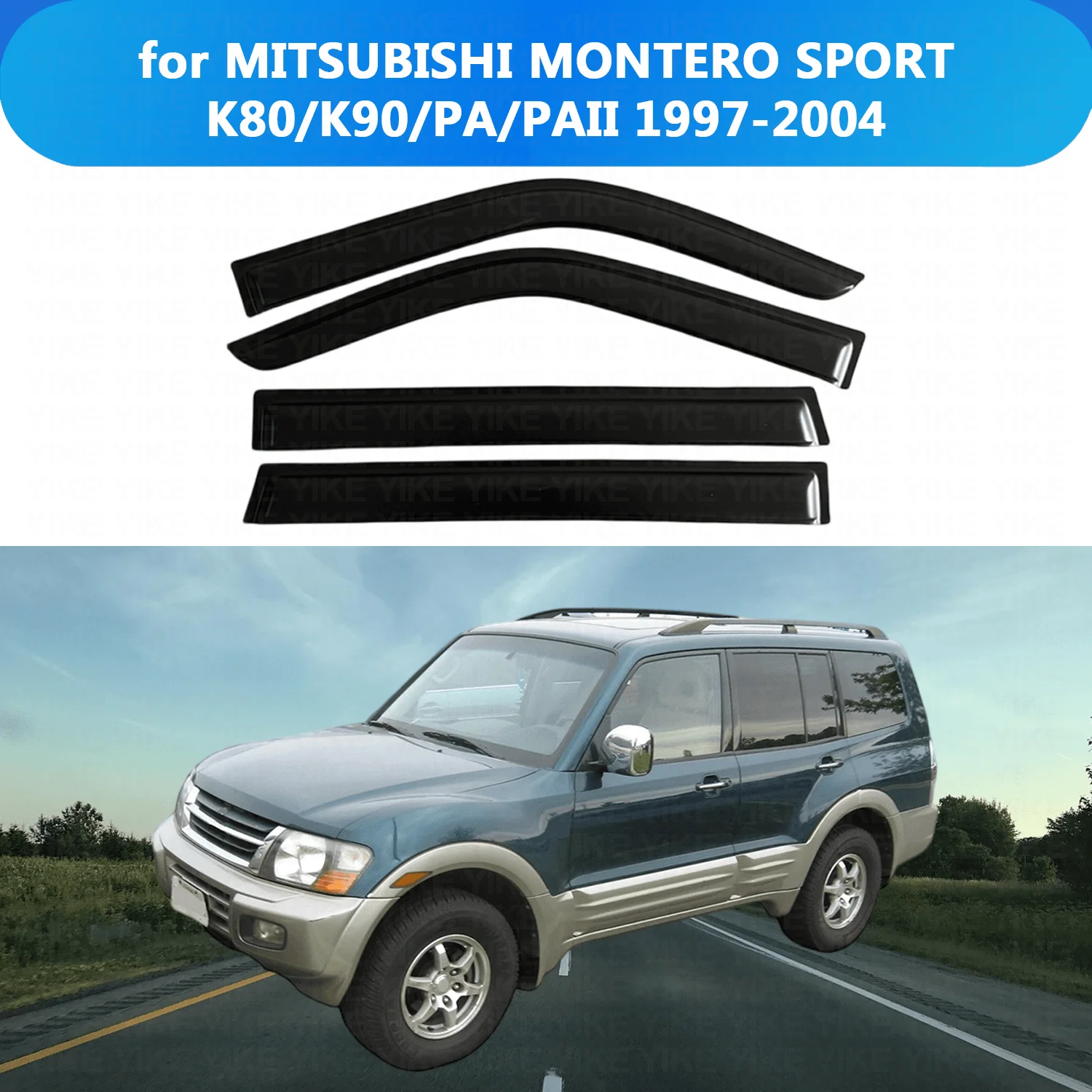 Window Visor for MITSUBISHI MONTERO SPORT K80/K90/PA/PAII 1997-2003 2004 Wind Deflectors Rain Guards Door Visor Vent Shades
Window Visor for MITSUBISHI MONTERO SPORT K80/K90/PA/PAII 1997-2003 2004 Wind Deflectors Rain Guards Door Visor Vent Shades
