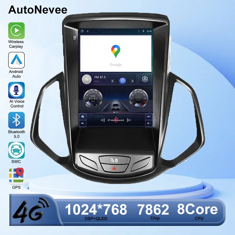 9,7-дюймовый Android 14 Carplay для Ford EcoSport Eco Sport 2013-2018 tesla стиль 8-ядерный автомобильный мультимедийный плеер 5G Wi-Fi сенсорный дисплей
9,7-дюймовый Android 14 Carplay для Ford EcoSport Eco Sport 2013-2018 tesla стиль 8-ядерный автомобильный мультимедийный плеер 5G Wi-Fi сенсорный дисплей