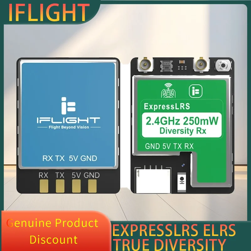 iFlight ExpressLRS ELRS Diversity Receiver ELRS 900MHz 500mW True Diversity RX / ELRS 2.4GHz 250mW True Diversity RX for FPV
iFlight ExpressLRS ELRS Diversity Receiver ELRS 900MHz 500mW True Diversity RX / ELRS 2.4GHz 250mW True Diversity RX for FPV