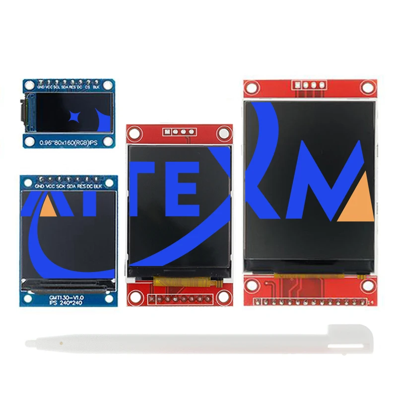 TFT Display 0.96/1.3/1.44/1.77/1.8/2.0/2.4/2.8 inch IPS 7P SPI HD 65K Full Color LCD Module ST7735 Drive IC 80*160 For Arduino
TFT Display 0.96/1.3/1.44/1.77/1.8/2.0/2.4/2.8 inch IPS 7P SPI HD 65K Full Color LCD Module ST7735 Drive IC 80*160 For Arduino