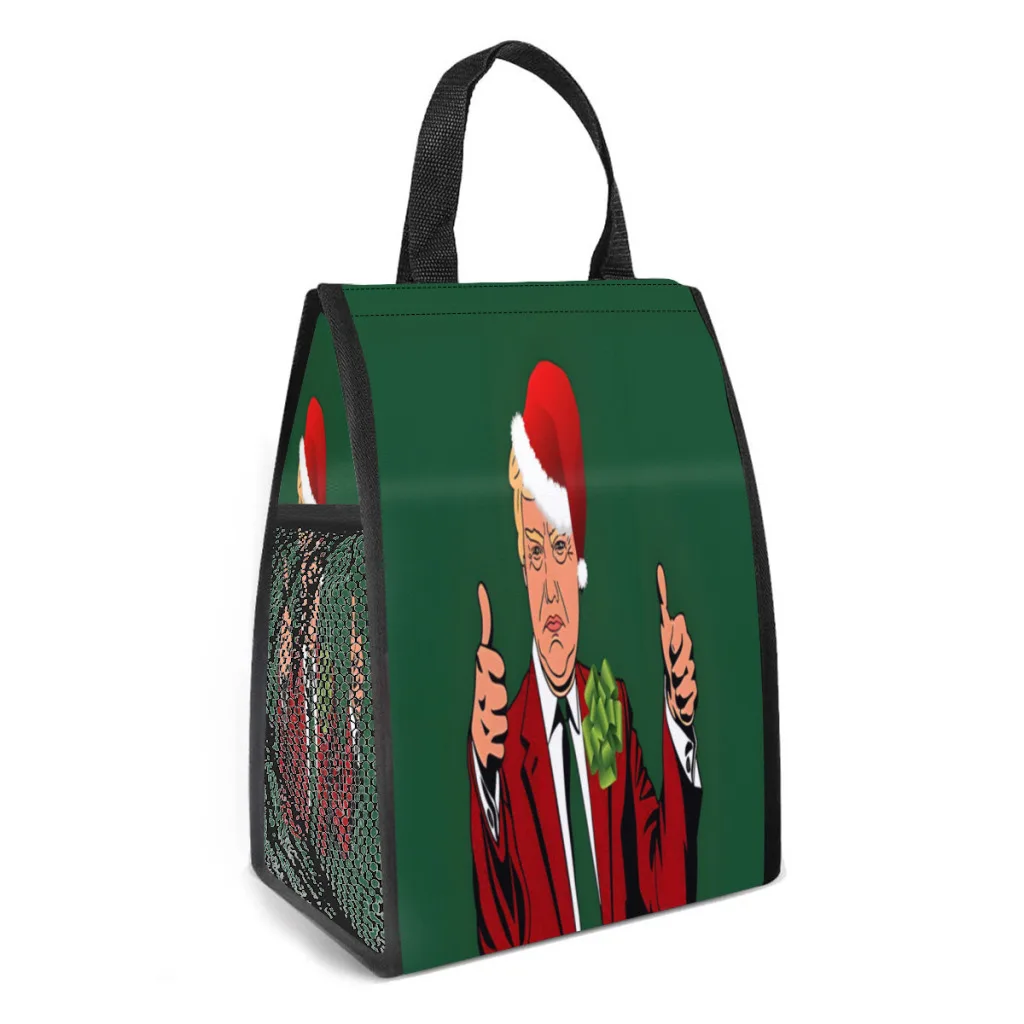 Santa Claus Donald Trump Insulated Lunch Bag for Women Resuable Cooler Thermal Food Lunch Box Work School Travel Picnic Tote
Santa Claus Donald Trump Insulated Lunch Bag for Women Resuable Cooler Thermal Food Lunch Box Work School Travel Picnic Tote