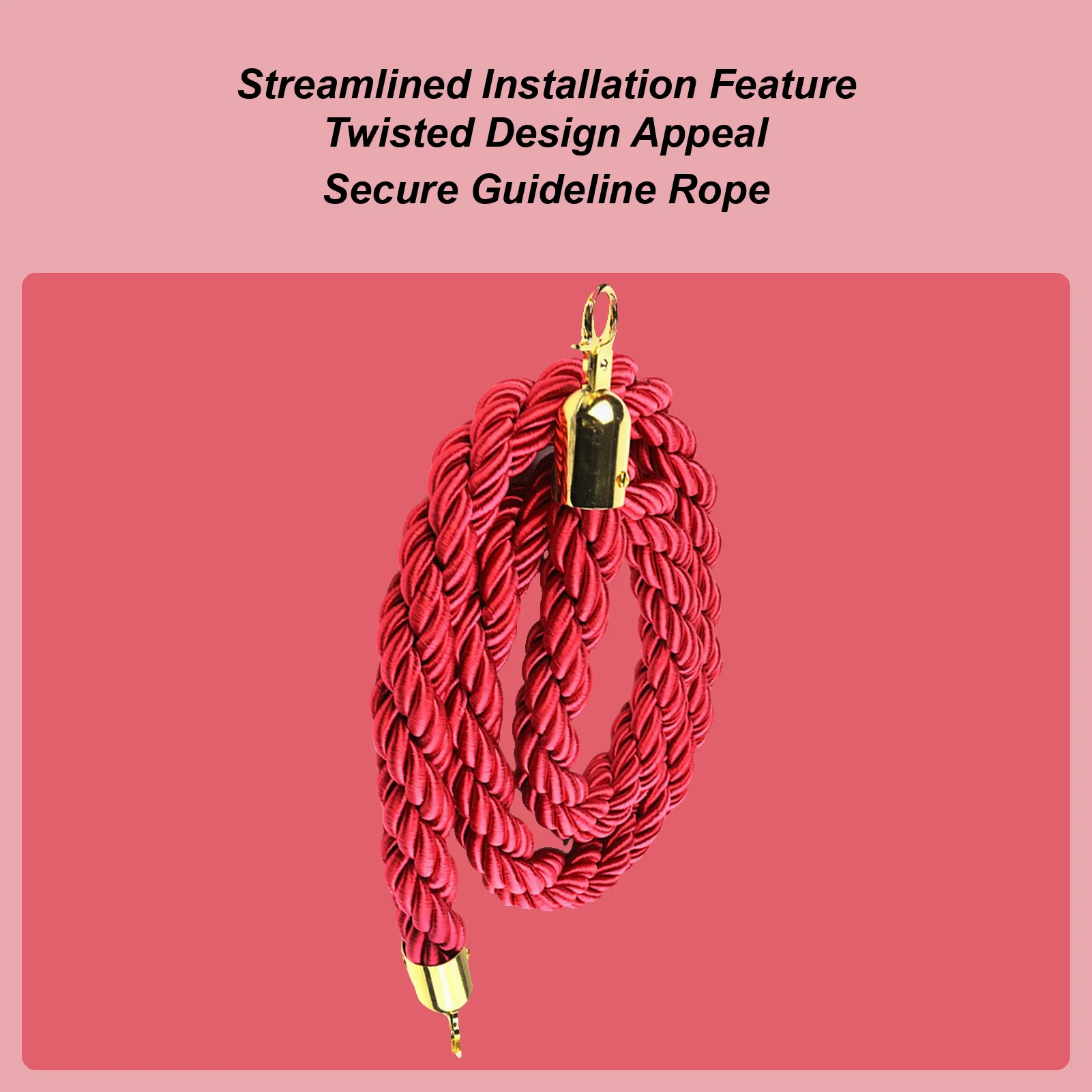 Stanchion Rope Long 4.9ft Twisted Street Safety Supplies Wedding Barrier Rope For Security Personnel Retail Stores Hotel
Stanchion Rope Long 4.9ft Twisted Street Safety Supplies Wedding Barrier Rope For Security Personnel Retail Stores Hotel