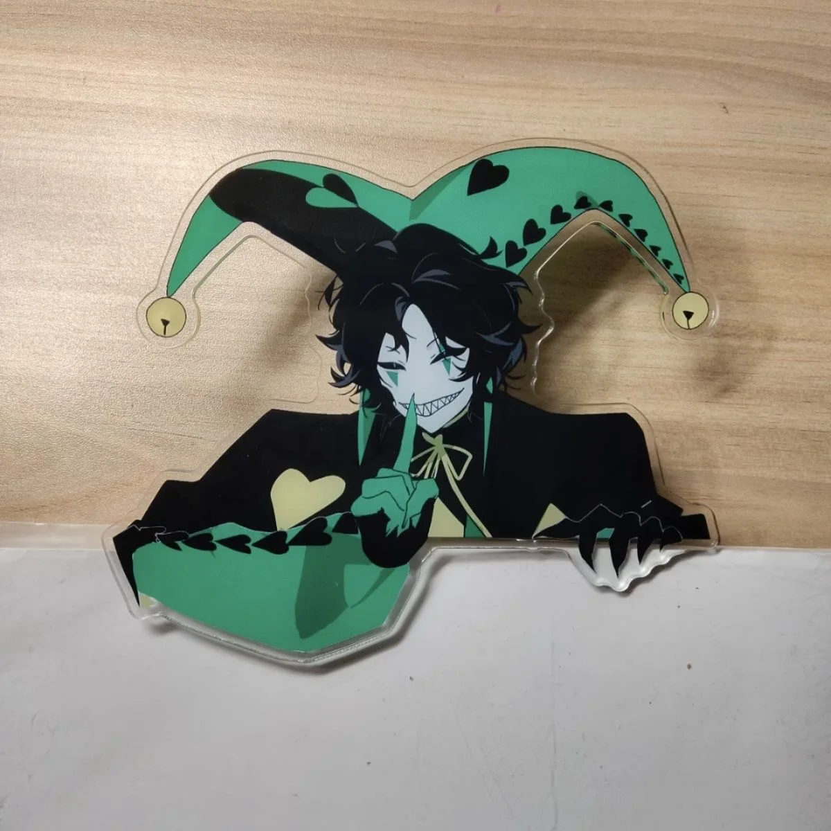 Freak Circus Harlequin doujin cosplay standing super stunning green and black clown acrylic ornament desktop decoration
Freak Circus Harlequin doujin cosplay standing super stunning green and black clown acrylic ornament desktop decoration