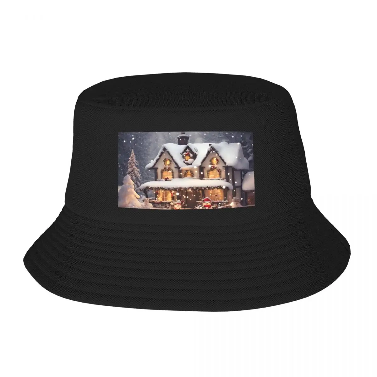 Warm Christmas Scene Bucket Hat Big Size Hat Beach Outing derby hat Man Cap Women's
Warm Christmas Scene Bucket Hat Big Size Hat Beach Outing derby hat Man Cap Women's