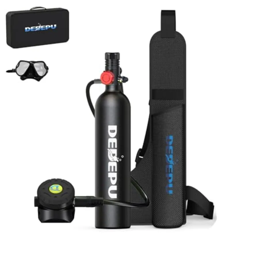 Scuba Tank 1L Diving Tank Lung Tank for underwater use aluminum alloy matte black lightweight and corrosion-resistant
Scuba Tank 1L Diving Tank Lung Tank for underwater use aluminum alloy matte black lightweight and corrosion-resistant