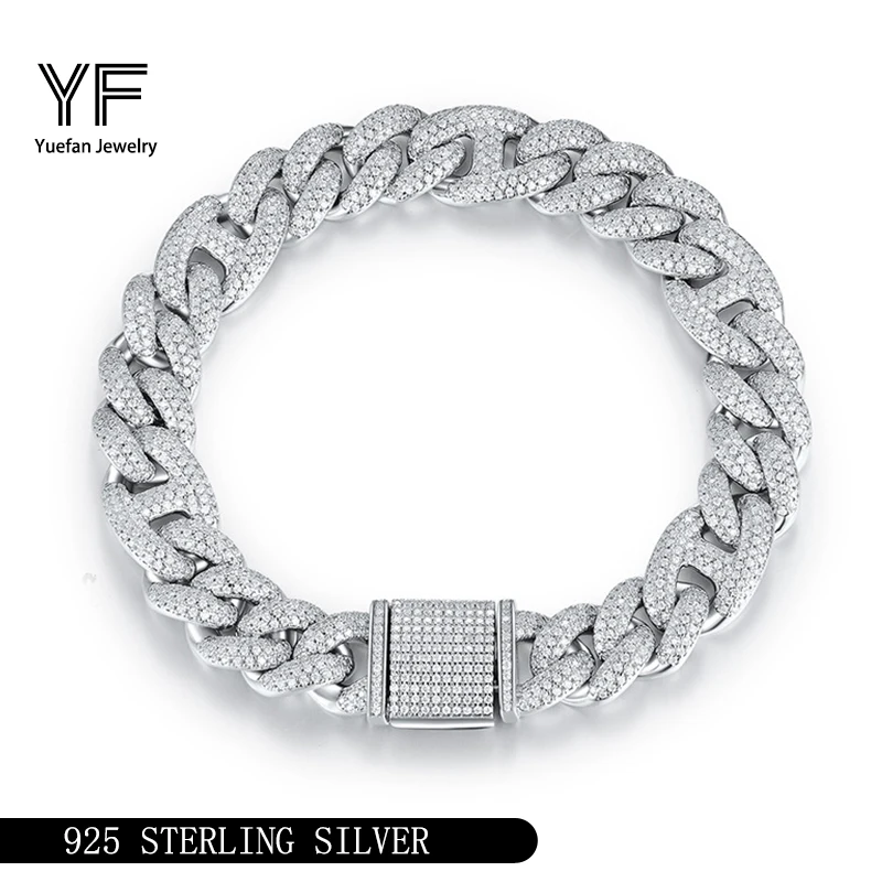 S925 серебряный браслет mossanite cuba ожерелье пузырь шириной 12 мм ювелирные изделия в стиле хип-хоп персонализированные на заказ банкетная вечеринка Рождество
S925 серебряный браслет mossanite cuba ожерелье пузырь шириной 12 мм ювелирные изделия в стиле хип-хоп персонализированные на заказ банкетная вечеринка Рождество