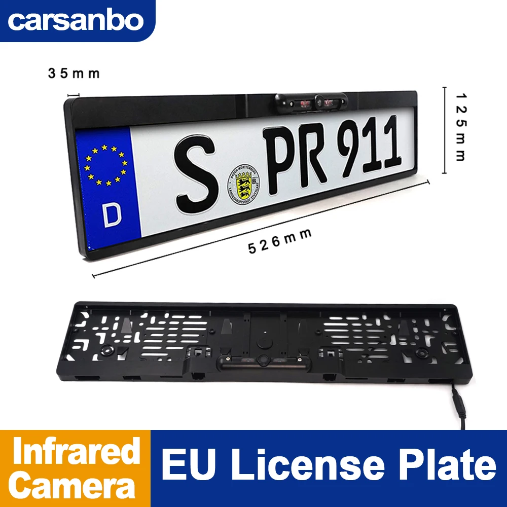 Автомобильная камера заднего вида с маленькой бобкой, рамка номерного знака ЕС, водонепроницаемая камера, беспроводная камера ночного видения
Автомобильная камера заднего вида с маленькой бобкой, рамка номерного знака ЕС, водонепроницаемая камера, беспроводная камера ночного видения