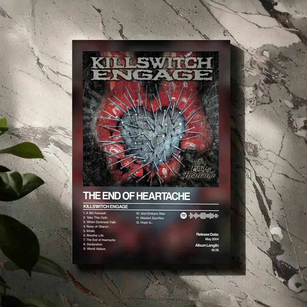 The End of Heartache Killswitch Engage Poster Prints Canvas Painting Wall Art Picture Living Room Home Decor Music Album Cover 
The End of Heartache Killswitch Engage Poster Prints Canvas Painting Wall Art Picture Living Room Home Decor Music Album Cover