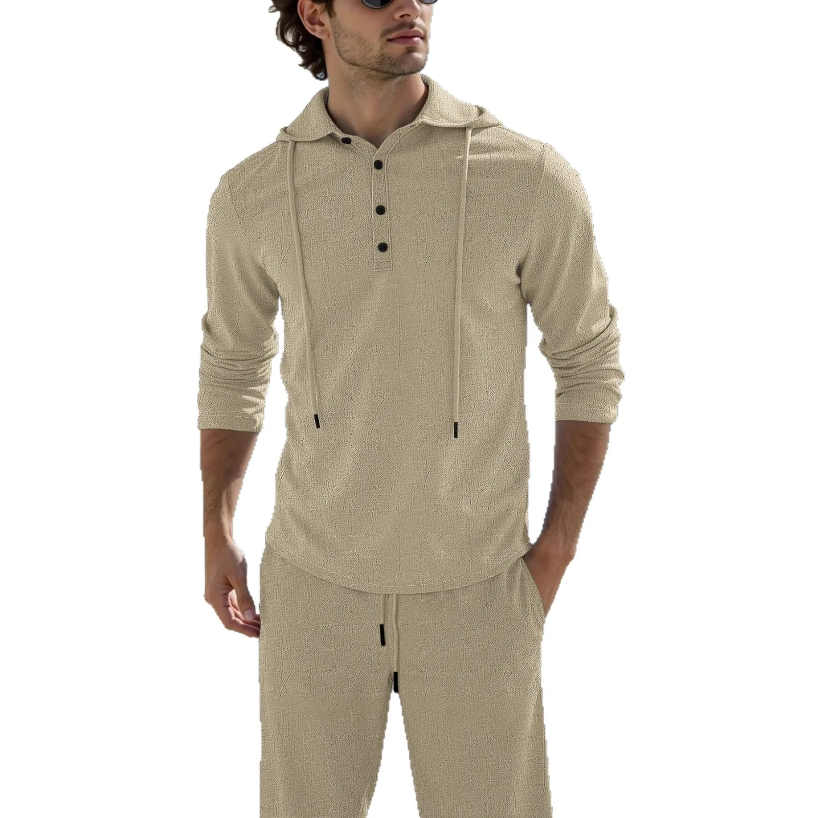 2026 New Men's Cotton Linen Set Elegant Hooded Button-Down Top & Long Pants Modern Loose Fit Summer 2-Piece Outfits Trendy
2026 New Men's Cotton Linen Set Elegant Hooded Button-Down Top & Long Pants Modern Loose Fit Summer 2-Piece Outfits Trendy
