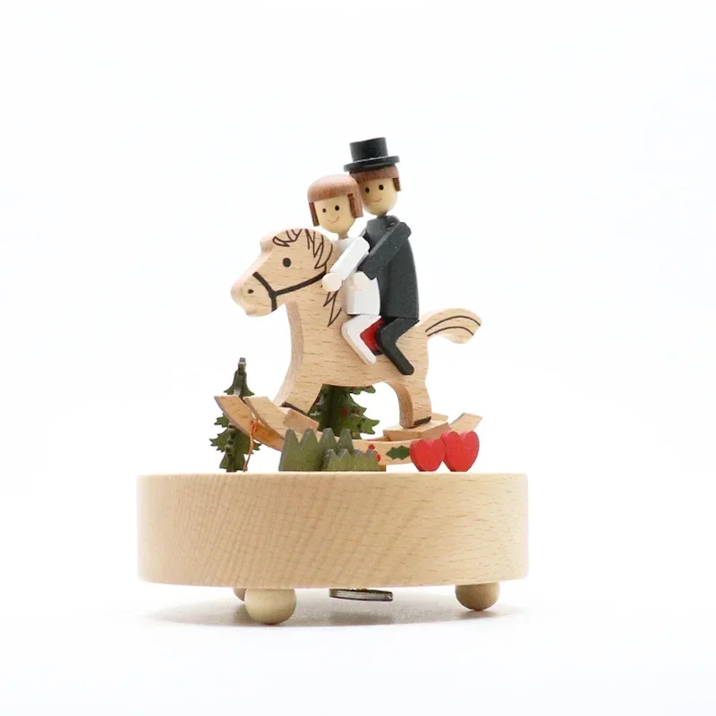 Wooden carousel music box wedding birthday gift for the bride desktop decoration vintage music box caja musical bailarina
Wooden carousel music box wedding birthday gift for the bride desktop decoration vintage music box caja musical bailarina