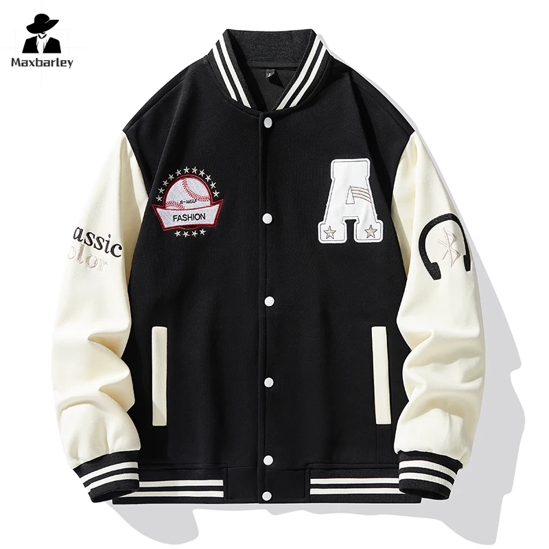 Hip Hop Jacket Men's Retro Embroidered Long Sleeve Baseball Suit Coat Street Y2K Women's 2024 Stitching Casual Jacket Spring
Hip Hop Jacket Men's Retro Embroidered Long Sleeve Baseball Suit Coat Street Y2K Women's 2024 Stitching Casual Jacket Spring