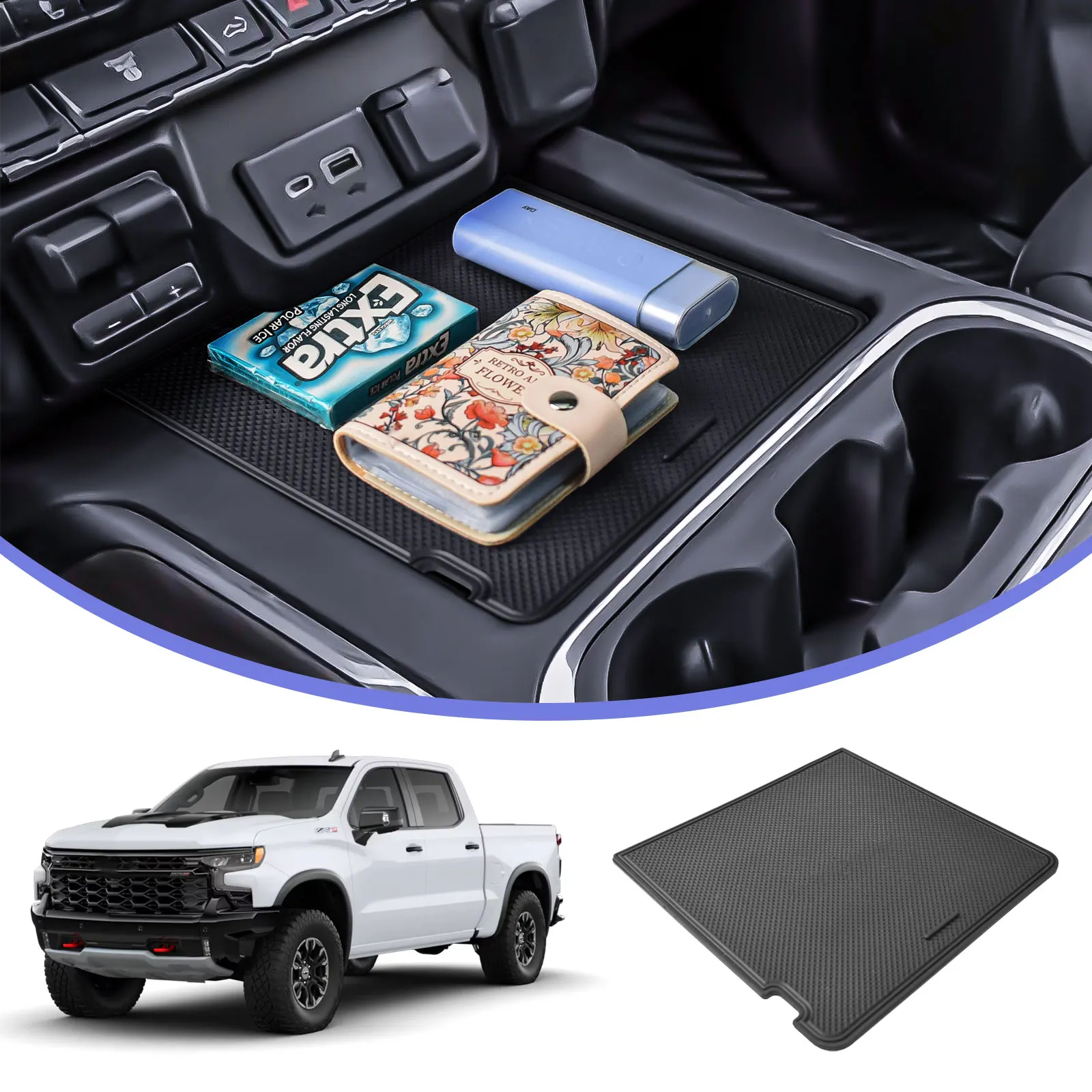 Center Console Secret Compartment Cover For 2019-2022 Chevy Silverado/GMC Sierra 1500 and 2020-2023 Silverado/GMC Sierra 2500HD
Center Console Secret Compartment Cover For 2019-2022 Chevy Silverado/GMC Sierra 1500 and 2020-2023 Silverado/GMC Sierra 2500HD