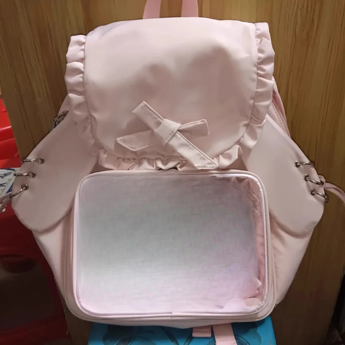 Miyagawa Rabbit Ear Academy Style Backpacks Pain Bag Girl Cute Japanese Transparent Large Capacity Backpack
Miyagawa Rabbit Ear Academy Style Backpacks Pain Bag Girl Cute Japanese Transparent Large Capacity Backpack
