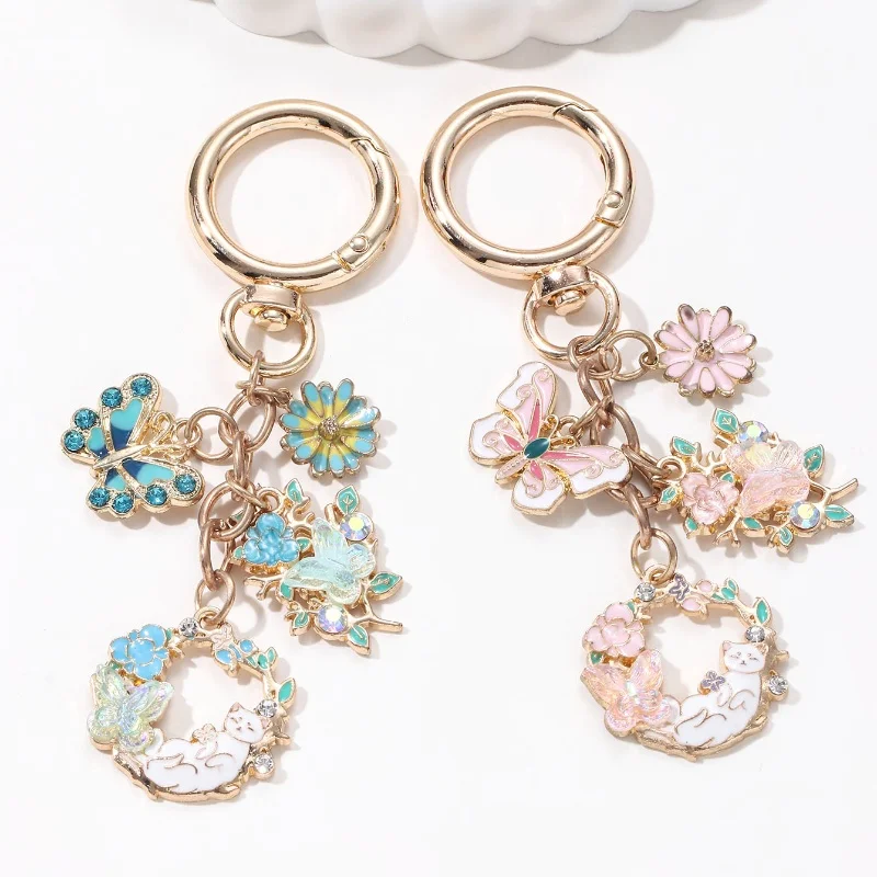 Pretty Cat Butterfly Flowers Enamel Keychain Cute Animals Plants Key Ring For Women Girls Handmade Friendship Gift Diy Jewelry
Pretty Cat Butterfly Flowers Enamel Keychain Cute Animals Plants Key Ring For Women Girls Handmade Friendship Gift Diy Jewelry