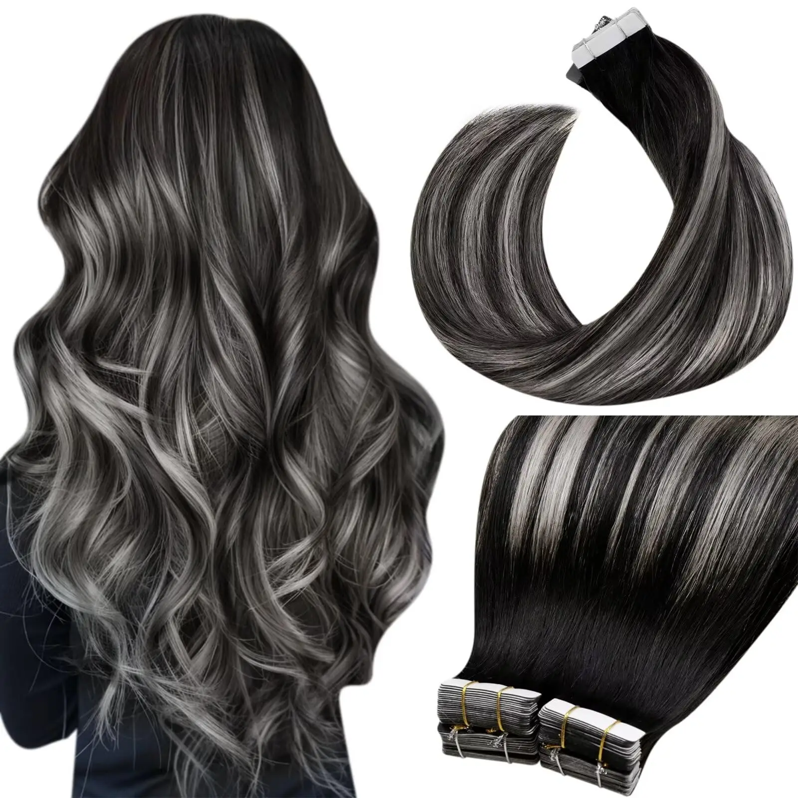 Double Sided Adhesive Tape In Extensions 100% Human Hair Remy 20 Strips Ultra Thin Seamless Weft For An Invisible Look And Natur
Double Sided Adhesive Tape In Extensions 100% Human Hair Remy 20 Strips Ultra Thin Seamless Weft For An Invisible Look And Natur