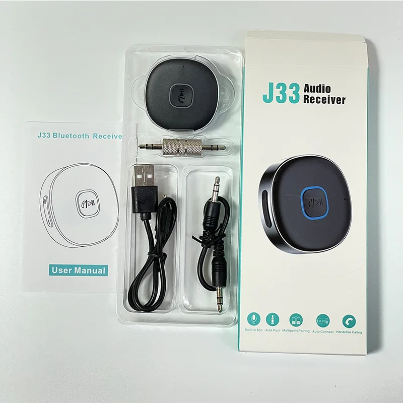 Classic J33 Wireless Bluetooth 5.0 Receiver AUX Car Stereo Amplifier Headphone Bluetooth Audio Converter Adapter
Classic J33 Wireless Bluetooth 5.0 Receiver AUX Car Stereo Amplifier Headphone Bluetooth Audio Converter Adapter