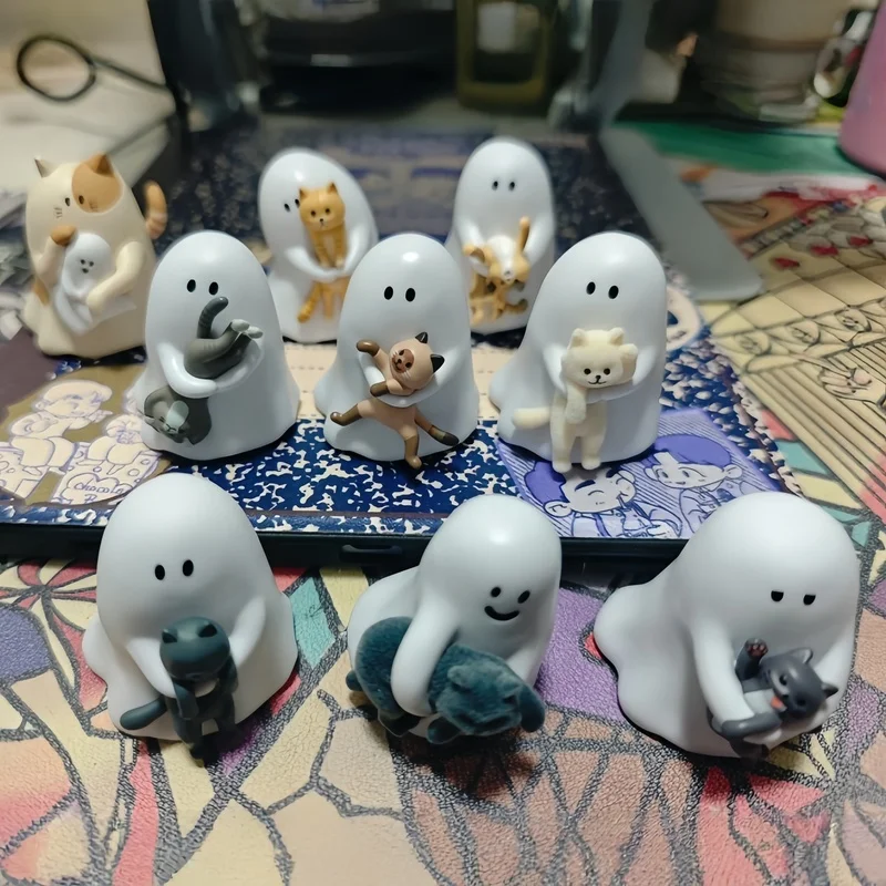 52TOYS New Original In-Stock Little Ghost Show You My Cat Series Blind Box Ghost Figure Cute Desktop Ornament Toys Doll Gifts
52TOYS New Original In-Stock Little Ghost Show You My Cat Series Blind Box Ghost Figure Cute Desktop Ornament Toys Doll Gifts