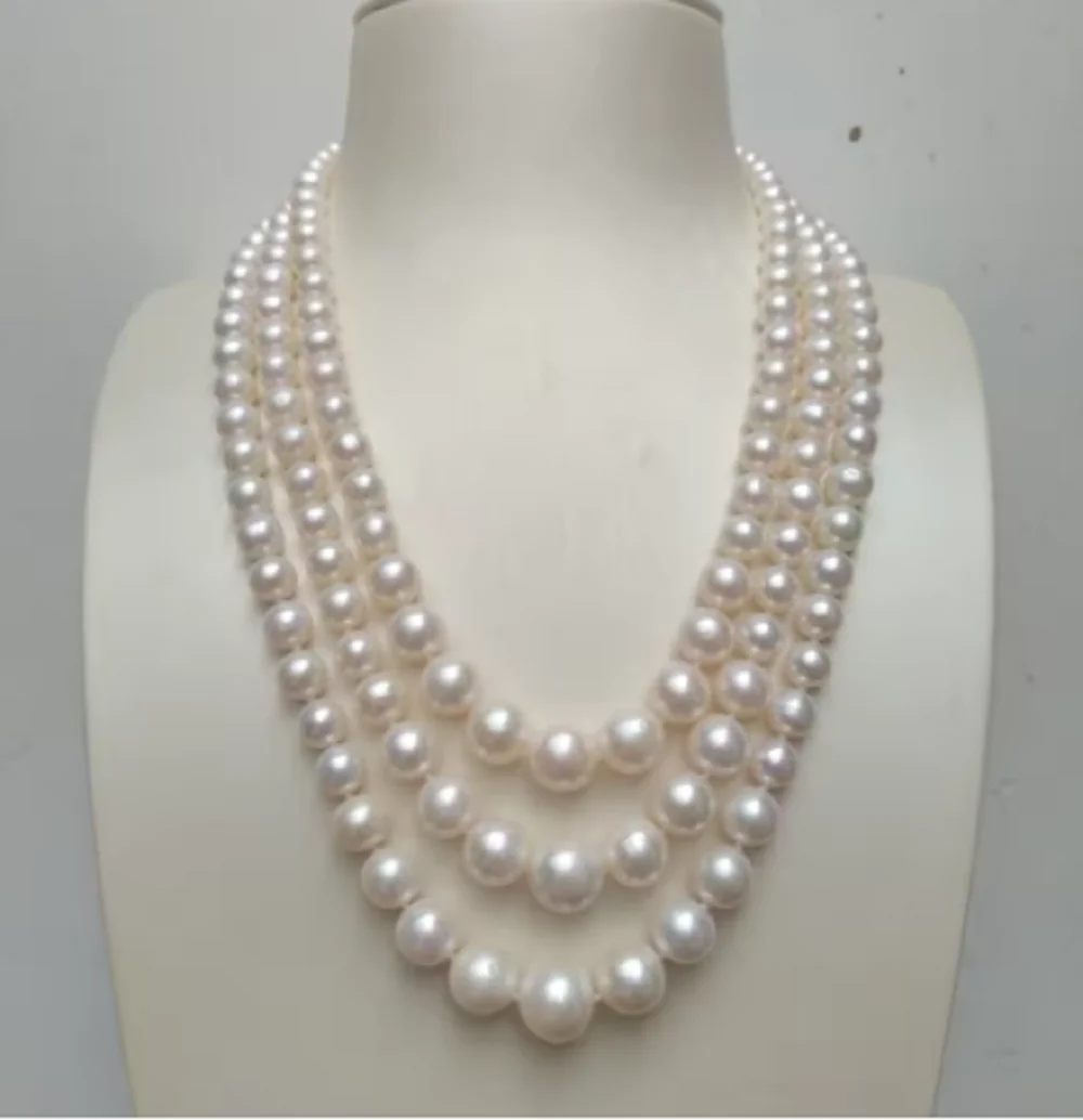 Nieuw ontwerp 3 rijen AAAA + 5-10mm witte natuurlijke Akoya ronde parel ketting 17-18-19 inch 925s
Nieuw ontwerp 3 rijen AAAA + 5-10mm witte natuurlijke Akoya ronde parel ketting 17-18-19 inch 925s