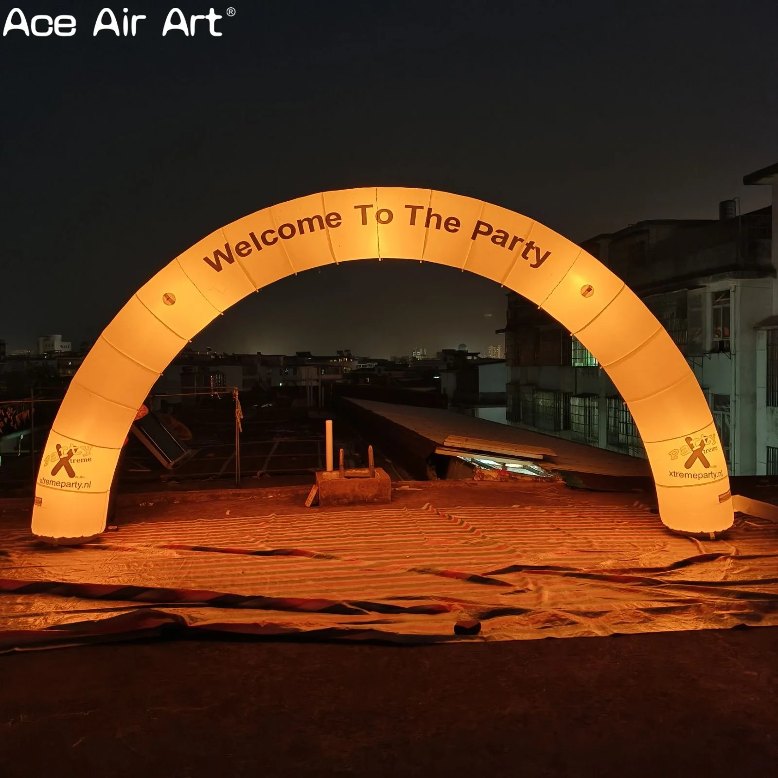 Colorful LED Light Inflatable Arch Welcome to The Party Entrance Decoration, Inflatable Party Arch for Events & Celebration
Colorful LED Light Inflatable Arch Welcome to The Party Entrance Decoration, Inflatable Party Arch for Events & Celebration
