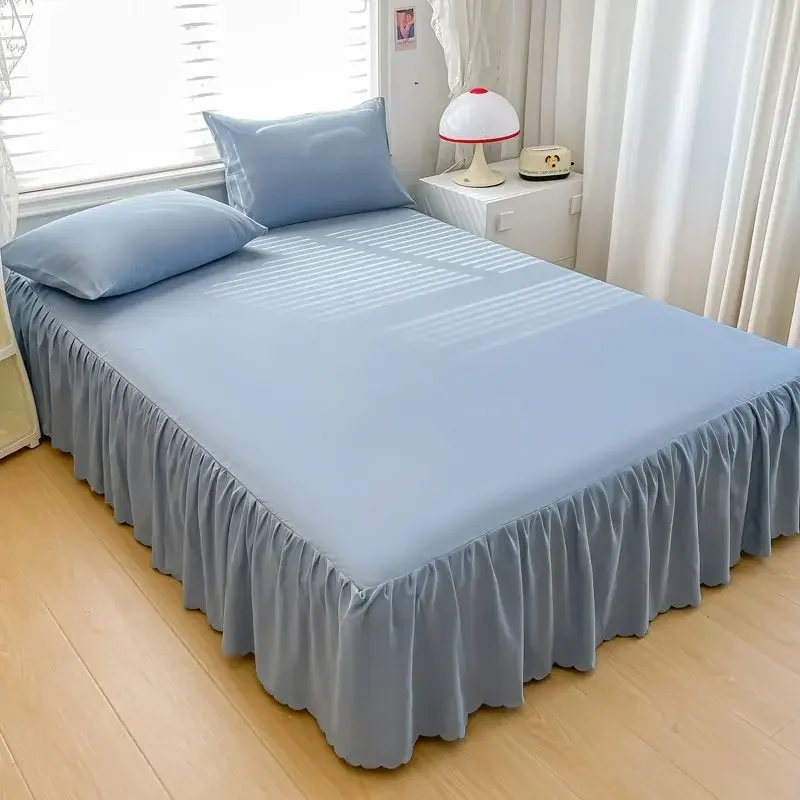 Luxury Hotel Style Bed Skirt King Size 180x200cm Dust Ruffle With Elastic Hem Deep Pocket Fitted Sheet Protector Plain Design
Luxury Hotel Style Bed Skirt King Size 180x200cm Dust Ruffle With Elastic Hem Deep Pocket Fitted Sheet Protector Plain Design