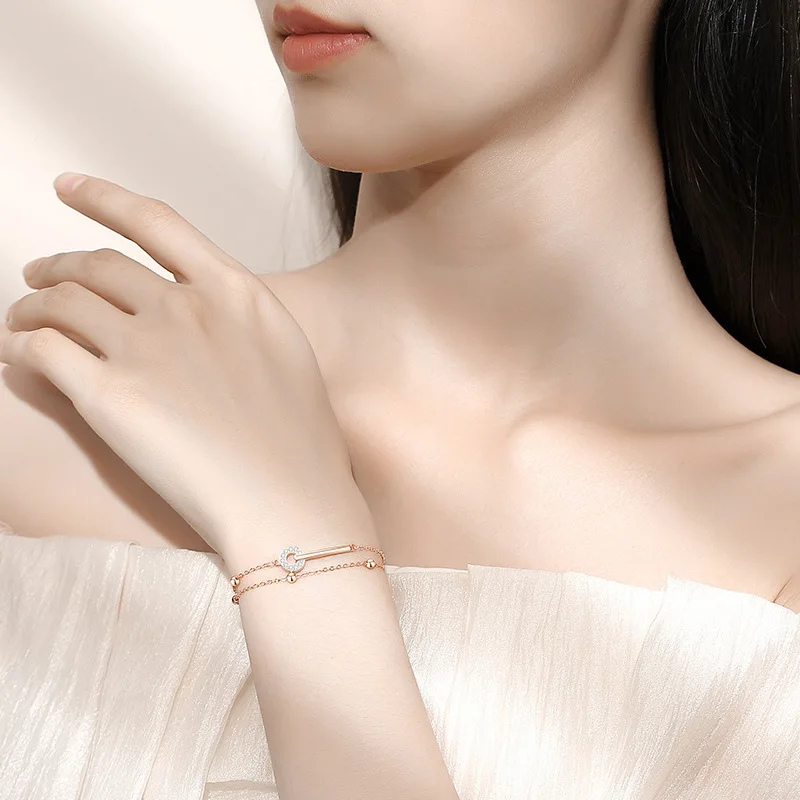 Double Buckle Bracelet Women's Stone Set Fashion Multi-layer Jewelry Women's Jewelry
Double Buckle Bracelet Women's Stone Set Fashion Multi-layer Jewelry Women's Jewelry