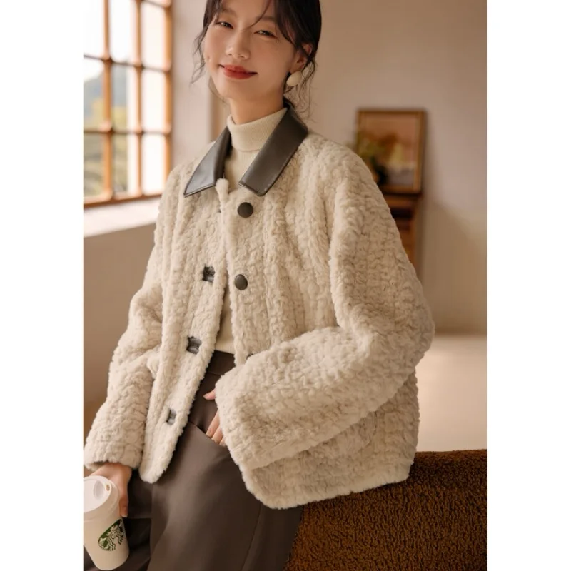 MiiiiX Casual Fashion Splicing Berber Fleece Coat Women's Jacket Plush Thicken Loose Outerwear 2024 New Winter Female Clothes
MiiiiX Casual Fashion Splicing Berber Fleece Coat Women's Jacket Plush Thicken Loose Outerwear 2024 New Winter Female Clothes