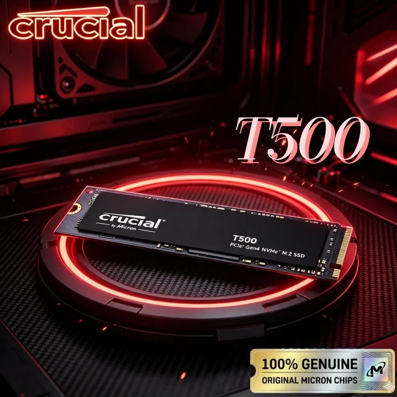 OEM Pack Crucial T500 1TB PCIe Gen4 NVMe M.2 2280 SSD Max 7300MB/s High Speed Game Storage Drive For PS5 Laptop Desktop PC
OEM Pack Crucial T500 1TB PCIe Gen4 NVMe M.2 2280 SSD Max 7300MB/s High Speed Game Storage Drive For PS5 Laptop Desktop PC