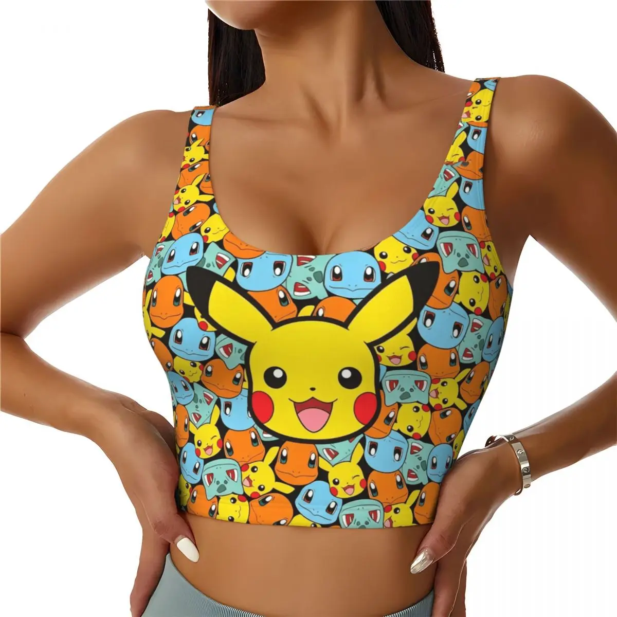 Custom High Impact B-Bikachues Cartoon Hot Sports Bra Women's Gym Workout Yoga Crop Top
Custom High Impact B-Bikachues Cartoon Hot Sports Bra Women's Gym Workout Yoga Crop Top