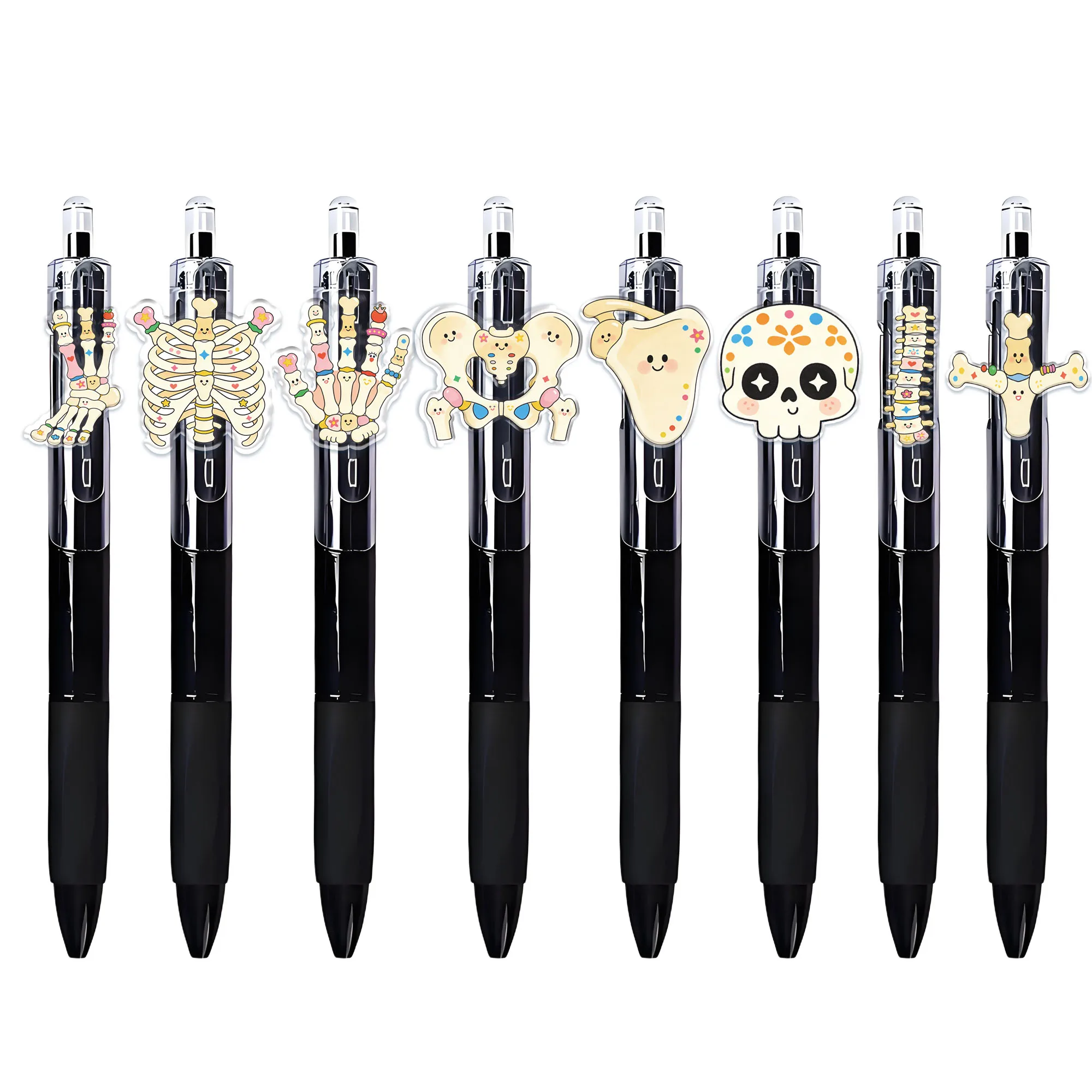 Набор из 16 шариковых ручек с тематикой человеческого скелета, серия «Анатомия и медицина», ручки-автоматы для школы, подарок для студентов, для письма
Набор из 16 шариковых ручек с тематикой человеческого скелета, серия «Анатомия и медицина», ручки-автоматы для школы, подарок для студентов, для письма