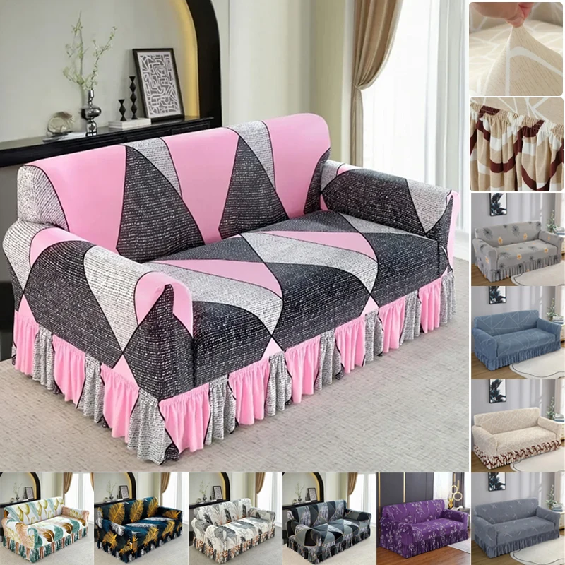 Elastic Sofa Cover for Living Room Jacquard Couch Cover 1/2/3/4 Seater L Shape Sofa Anti Slip and Anti Fouling Protective Cover
Elastic Sofa Cover for Living Room Jacquard Couch Cover 1/2/3/4 Seater L Shape Sofa Anti Slip and Anti Fouling Protective Cover