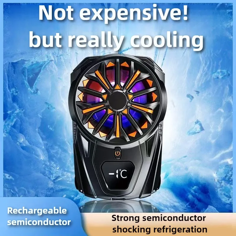 SL02 ABS Portable Mobile Phone Semiconductor Back-clip Cooling Fan Built-in Battery PUBG Game Cooler for IPhone Android Radiator
SL02 ABS Portable Mobile Phone Semiconductor Back-clip Cooling Fan Built-in Battery PUBG Game Cooler for IPhone Android Radiator