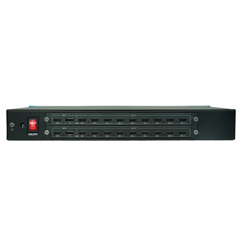 X 4K60 2-In 18-Out Zero-Latency Splicing Video Wall Controller Supports 15X1 2X7 Ultra HD Display Layouts